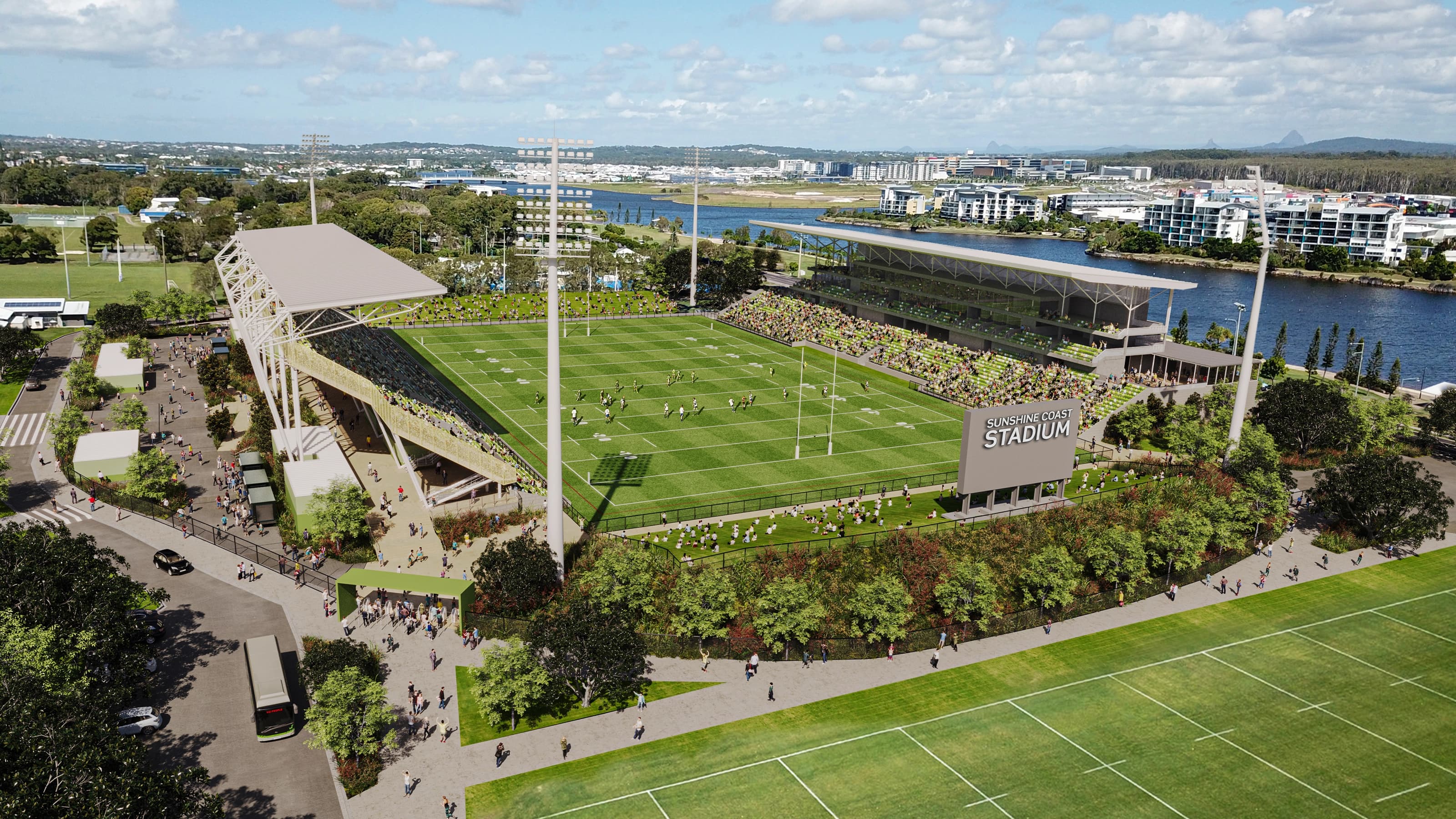 Render of Sunshine Coast Stadium