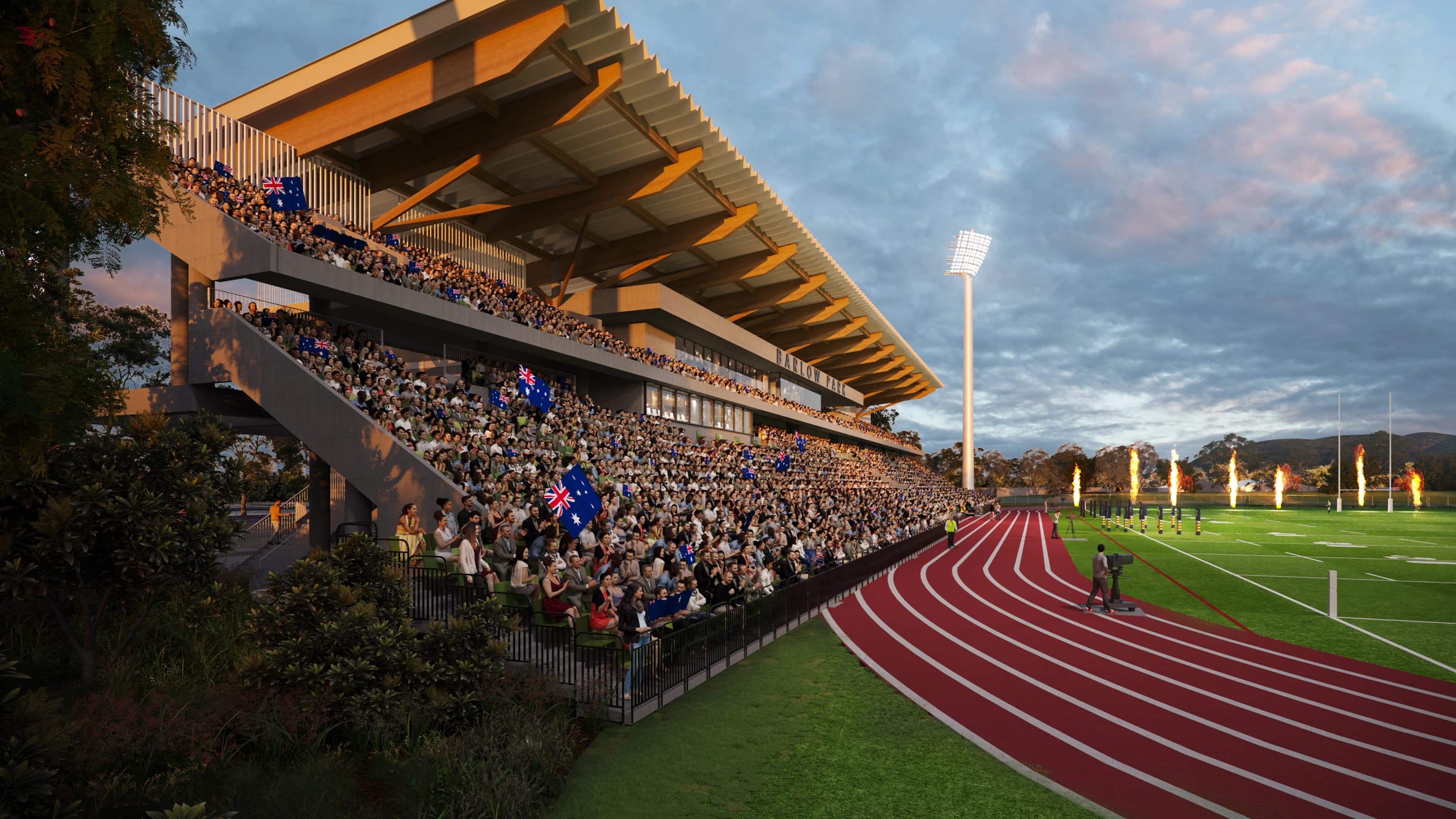 Render of Barlow Park