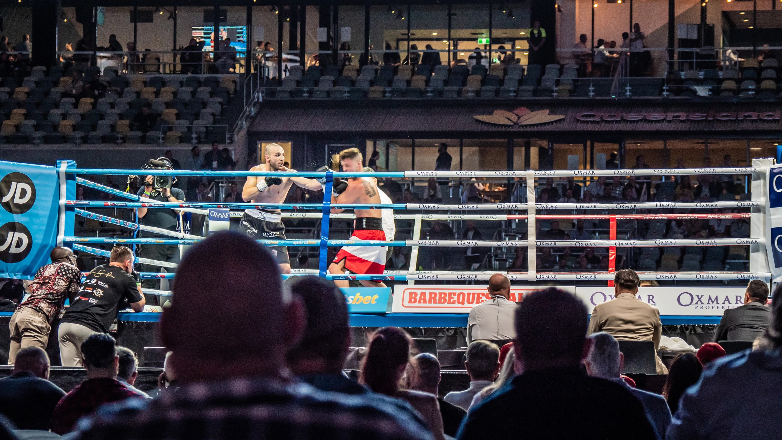 Boxers during a match
