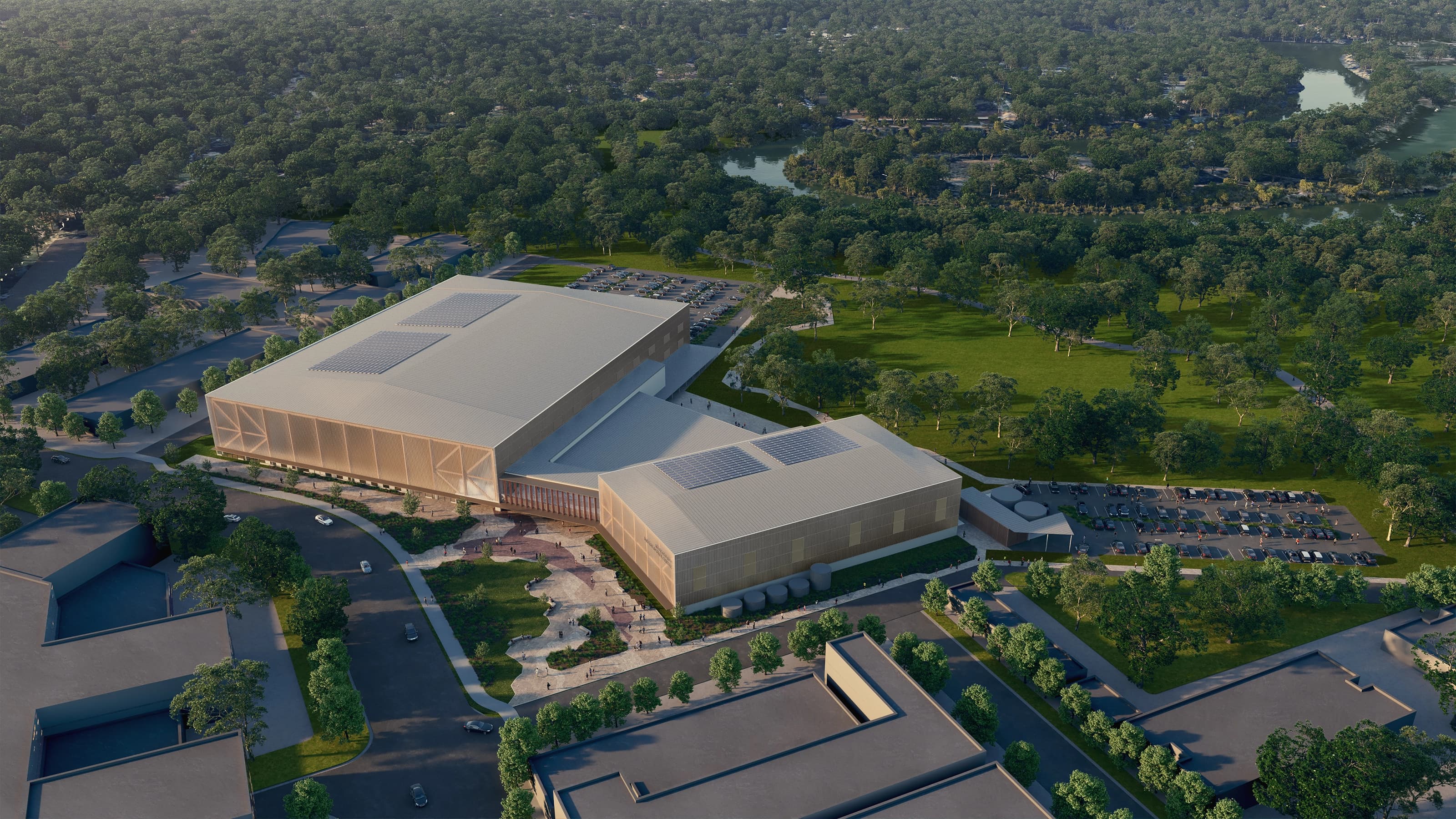 Render of Moreton Bay Indoor Sports Centre
