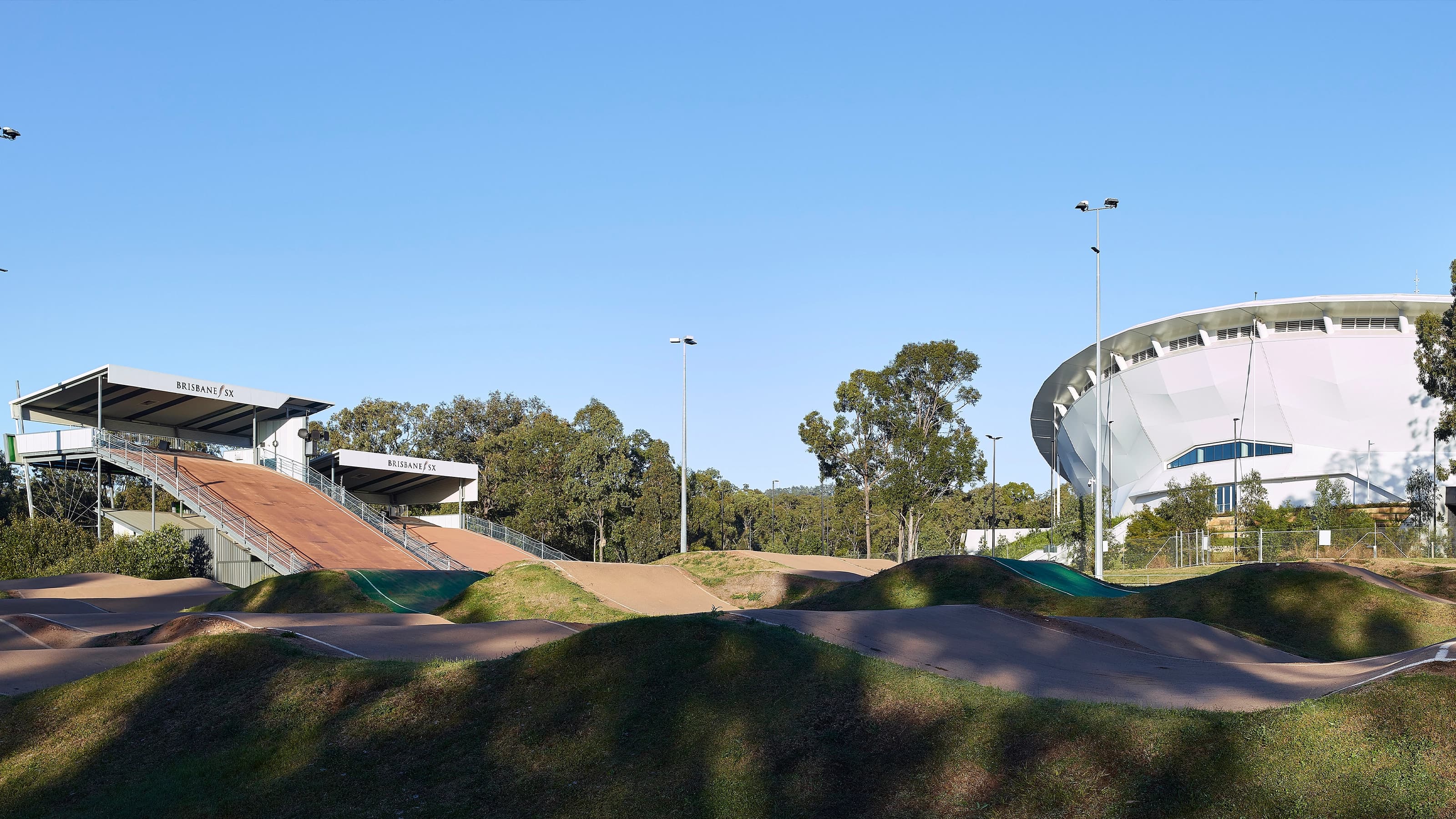 BMX track and Anna Meares Velodrome at Sleeman Sports Complex